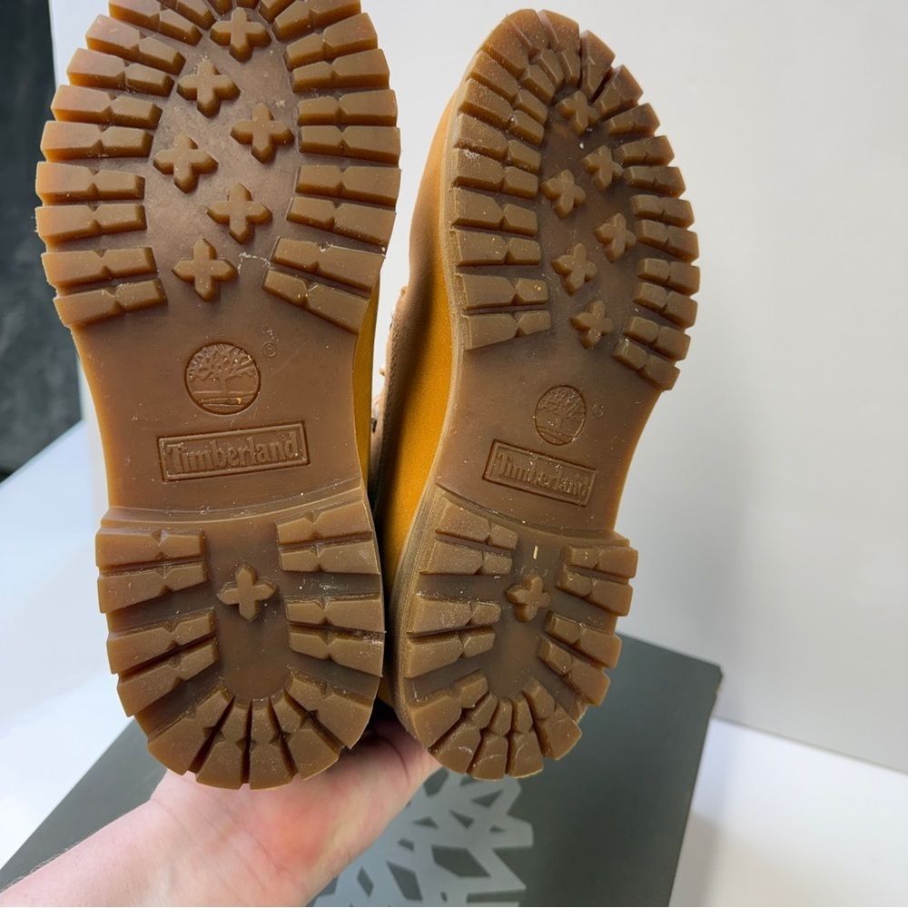 NEW! Timberland Authentics Teddy Fleece Waterproof Fold-Down Boot Wheat Size 6.5 - Picture 9 of 16